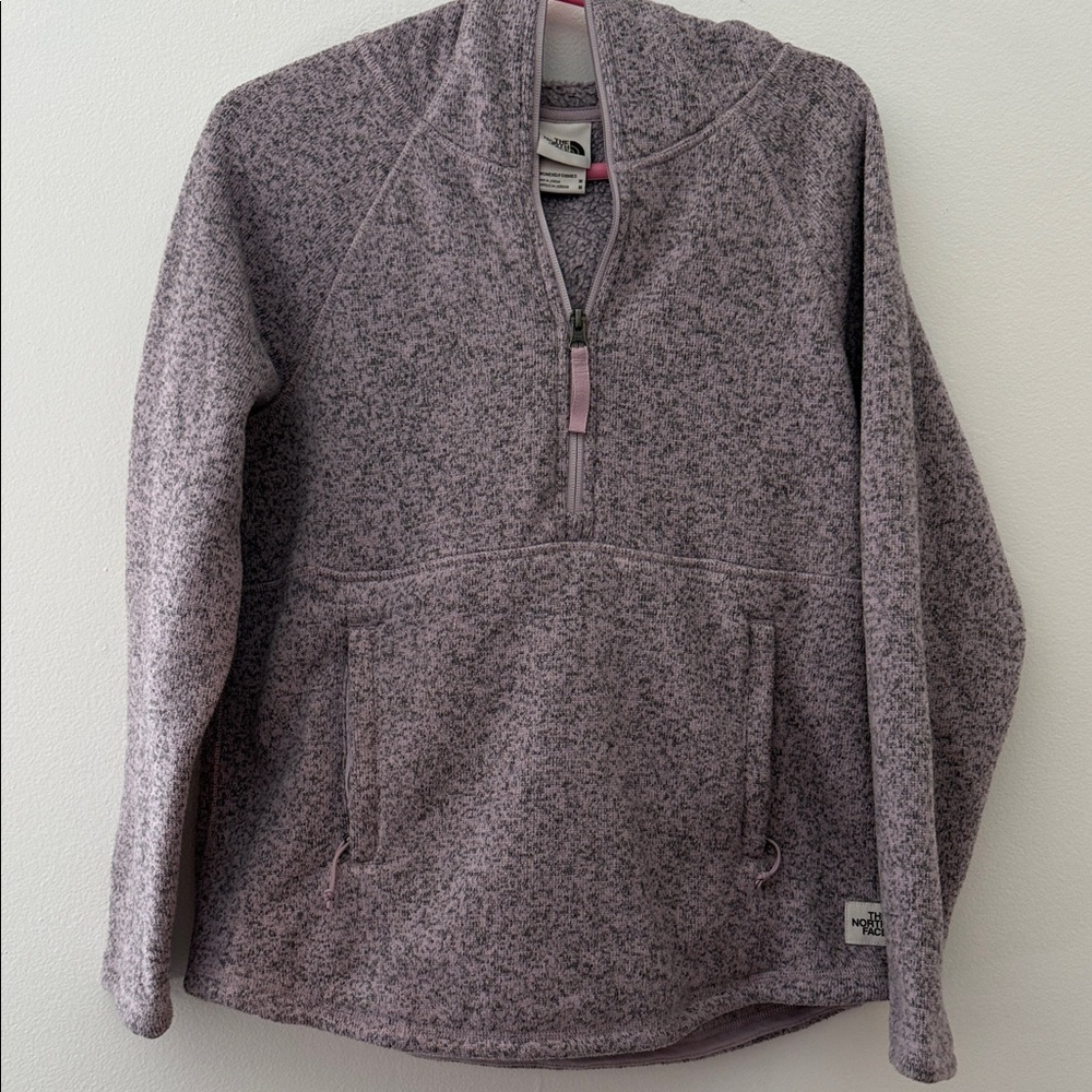 The North Face Heathered Lavender Fleece Pullover